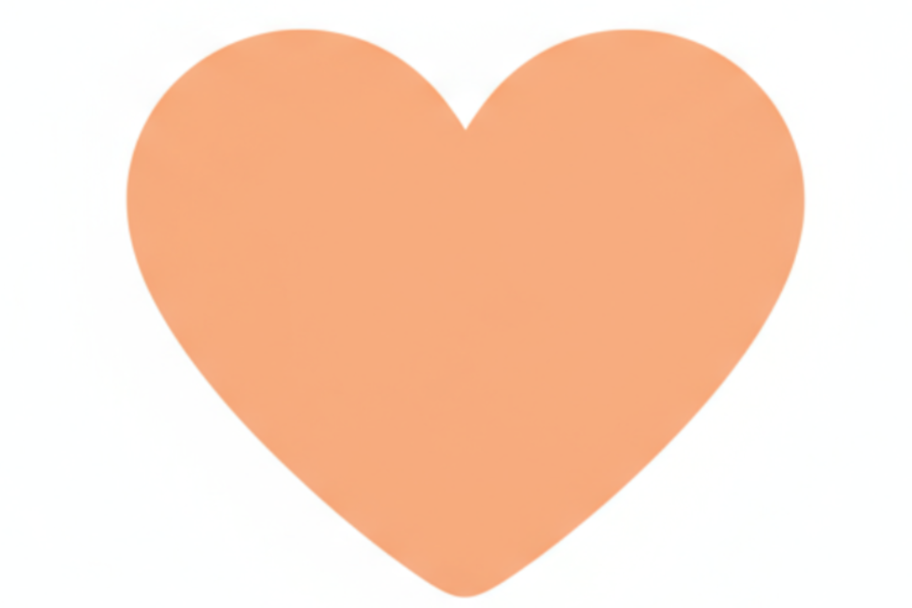 Add soft pastel icons (not pure black): orange heart